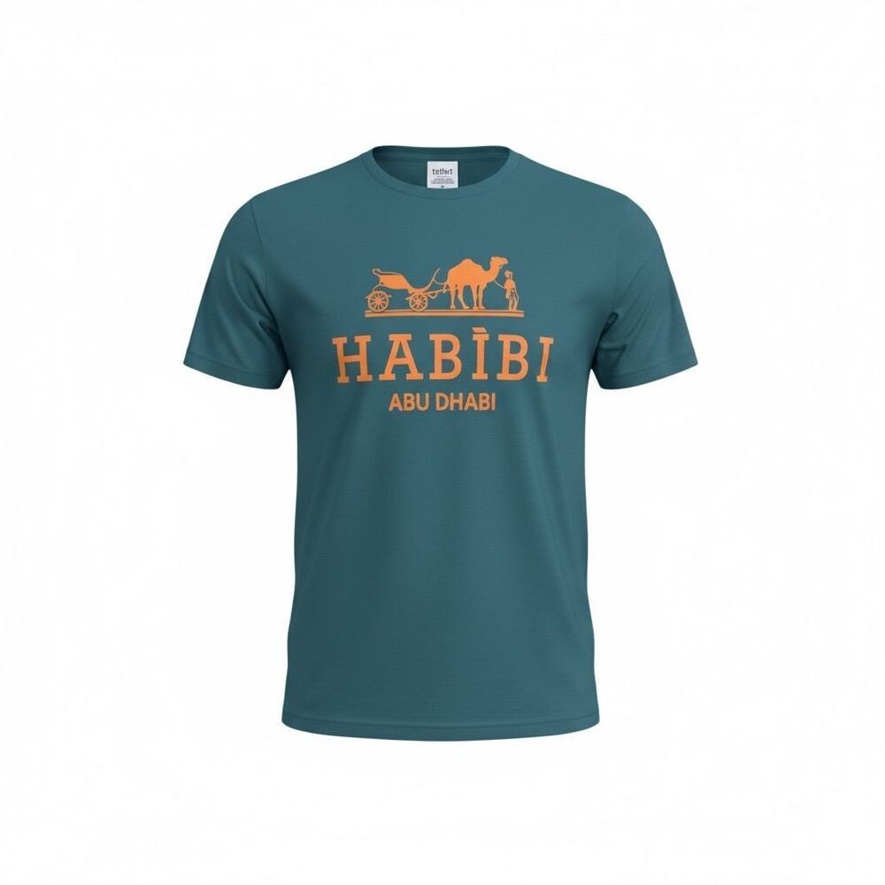 Habibi Abu Dhabi Middle East Unisex Multi-Color T-Shirt Cotton Size L